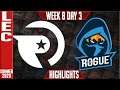 OG vs RGE Highlights | LEC Summer 2020 W8D3 | Origen vs Rogue