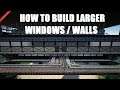 Satisfactory Tips - How to build Larger Windows and Walls