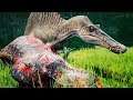 Vida de Mãe Solteira Spinosaurus! CAÇADO POR 2 T.REX! HORA DO NINHO! | The Isle Realismo | (PT/BR)