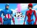 Captain America vs Girl Spiderman - Epic Battle