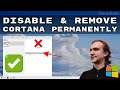 How to PERMANENTLY Remove Cortana from Windows 10 - Uninstall Cortana in 2023