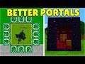 MINECRAFT BETTER PORTALS MOD - SEE INTO THE NETHER & END WITHOUT ENTERING!