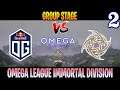 OG vs NiP Game 2 | Bo3 | Groupstage OMEGA League Immortal Division | DOTA 2 LIVE