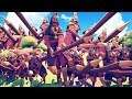 EL EJERCITO DE GUERREROS CON TRONCOS GIGANTES | TOTALLY ACCURATE BATTLE SIMULATOR