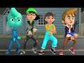 Scary Robber Home Clash 3D Animation - All Kids Dancing Gangnam Style - Funny Animation 3D