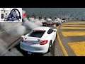 Porsche Cayman GT4 - CarX Drift Racing Huge Tandem Lobby! (Steering Wheel Gameplay)