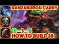 SMITE HOW TO BUILD DANZABUROU - Kero Keep Danzaburou Skin Showcase + carry Build + Gameplay