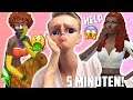 5 MINUTEN! KOMPLETTE ESKALATION 😭☠️ - Die Sims 4 Ugly To Beauty Challenge 💕