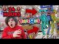 DONT STAY 24 HOURS INSIDE TOYS R US OR HUGGY WUGGY’S FROM POPPY PLAYTIME APPEAR!! (CHALLENGE)