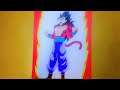 How To Draw Gohan S.S.J.4-Dragon Ball Heroes-孫 悟飯-スーパードラゴンボールヒーローズ-Speed Drawing-Time Lapse