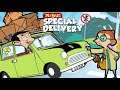 Mr. Bean Cartoon - Special Delivery Game | Mr. Bean Delivers to Mrs. Wicket and Irma | Car games