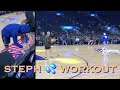 📺 Stephen Curry goes 5/7 🔥 from the logo after arena entrance and before skyscraper/rainbow shots