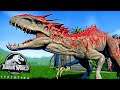 SUPER Indominus Rex Batalha dos SUPER HÍBRIDOS+Anquilodoco+Spinoraptor+Indoraptor - Jurassic World