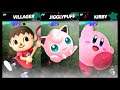 Super Smash Bros Ultimate Amiibo Fights – Request #20116 Villager vs Jigglypuff vs Kirby