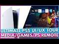 The Ultimate PS5 UI and UX Tour, Games, Media, Settings and PS Media Remote Showcase