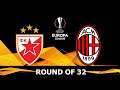 Crvena Zvezda vs AC Milan | UEFA Europa League 2020/2021 | Round of 32 | Prediction (PC/HD)