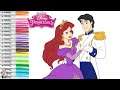 Disney Princess Ariel and Prince Eric Coloring Book Pages Ariel's Dolphin Adventure