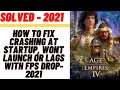 How to Fix Age of Empires IV Crashing at startup, Won't launch or lags with FPS Drop