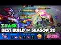 Zhask Best Build in Season 20 | Update Build | Zhask Gameplay Mobile Legends Bang Bang 2021