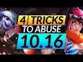 4 BROKEN Tricks to ABUSE in Patch 10.16: Pro Tips to Win More | League of Legends Guide