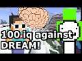 GeorgeNotFound makes a 100IQ play against DREAM on Minecraft Manhunt LIVE *Knows Dreams Tricks*
