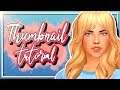 HOW I CREATE MY THUMBNAILS π·β¨| w/ GIMP | Sims 4 Thumbnail Tutorial