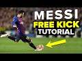 How to shoot free kicks like LIONEL MESSI | Learn Messi skills
