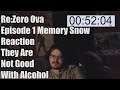 Re:Zero Ova Episode 1 Memory Snow Reaction They Are Not Good With Alcohol