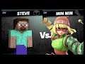 Super Smash Bros Ultimate Amiibo Fights – Steve & Co #348 Steve vs Min Min