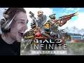 xQc Reacts to HALO Infinite Multiplayer Overview (with chat)