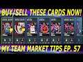 BUY/SELL THESE CARDS NOW IN NBA 2K21 MY TEAM! IDOLS MELO MARKET CRASH! (MARKET TIPS EP. 57)