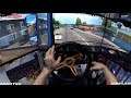 euro truck simulator 2/ new save game / career four/ steering wheel+shifter