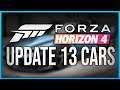 FORZA HORIZON 4 UPDATE 13 COMFIRMED CARS