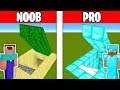 Minecraft Battle: NOOB vs PRO : SECRET ENTRANCE CHALLENGE in Minecraft