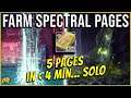 Solo Spectral Pages Farm - Fastest Method - 5 Pages in 4 min -  Destiny 2  - Festival of the Lost