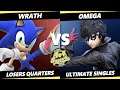 4o4 Smash Night 33 Losers Quarters - Wrath (Sonic) Vs. omega (Joker) SSBU Ultimate Tournament