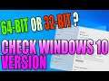 Check If You Have The 64-Bit Or 32-Bit Version Of Windows 10 Running On Your PC Or Laptop Tutorial