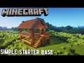 Minecraft | How To Build A Quick And Simple Base | Starter Base