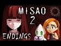 MISAO - MORE RANDOM DEATHS & THE LORE ~Gamewisp Pick Part 2/All 3 Endings~ (Indie Horror Game)