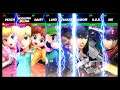 Super Smash Bros Ultimate Amiibo Fights – Request #20236 Peach & Rosalina vs army