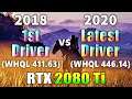 1st Driver (WHQL 411.63) vs Latest Driver (WHQL 446.14) | RTX 2080 Ti 11GB | Core i9 10900K @5.2GHz