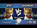 GOML 2020 SSBM - CLG | SFAT (Fox) Vs. Soonsay (Fox) Melee Top 12 Losers