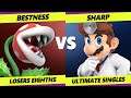 Gridiron Clash Losers Top 8 - BestNess (Piranha Plant) Vs. Sharp (Dr. Mario) Smash Ultimate