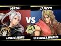 4o4 Smash Night 34 Losers Finals - Jahzz0 (Ken) Vs. iGreg! (Robin) SSBU Ultimate Tournament