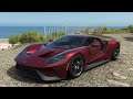 Forza Horizon 4 - 2017 Ford GT "Welcome Pack" - Car Show Speed Jump Crash Test . 4K 60fps.