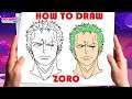How To Draw Roronoa Zoro From One Piece - Drawing Tutorial