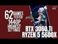 RTX 3060 Ti tested in 62 games ultra settings 1440p benchmarks!