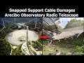 Snapped Cable Damages Arecibo Observatory Radio Telescope