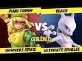 The Grind 142 Winners Semis - Pink Fresh (Min Min) Vs. WaDi (Mewtwo, ROB) Smash Ultimate - SSBU