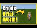 How to Make a FLAT World in Minecraft on Bedrock Edition (PS4, PS5, Xbox, Mobile, PC, Switch)